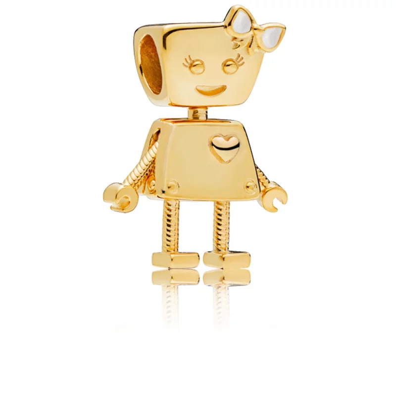 (image pour) Charm Bella Bot en PANDORA Shine™ - 767141EN23
