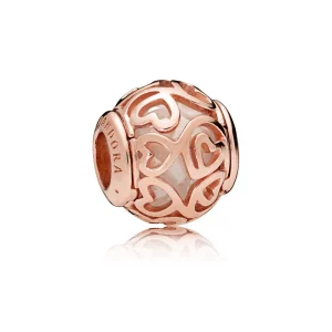 (image pour) Charm Coeurs en filigrane en PANDORA Rose™ - 787348CZ