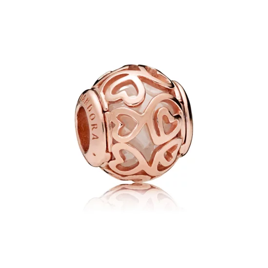 (image pour) Charm Coeurs en filigrane en PANDORA Rose™ - 787348CZ