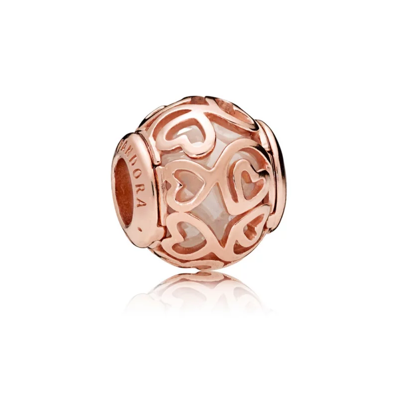 (image pour) Charm Coeurs en filigrane en PANDORA Rose™ - 787348CZ