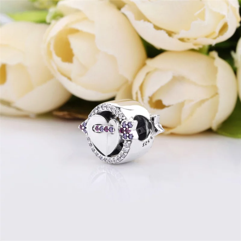 (image pour) Charm Cœur et Flèche Scintillants en Argent PANDORA France - 797827CZMX - Afficher 3