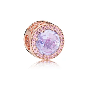 (image pour) Charm Cœurs rayonnants à la lavande en PANDORA Rose™ - 781725LCZ