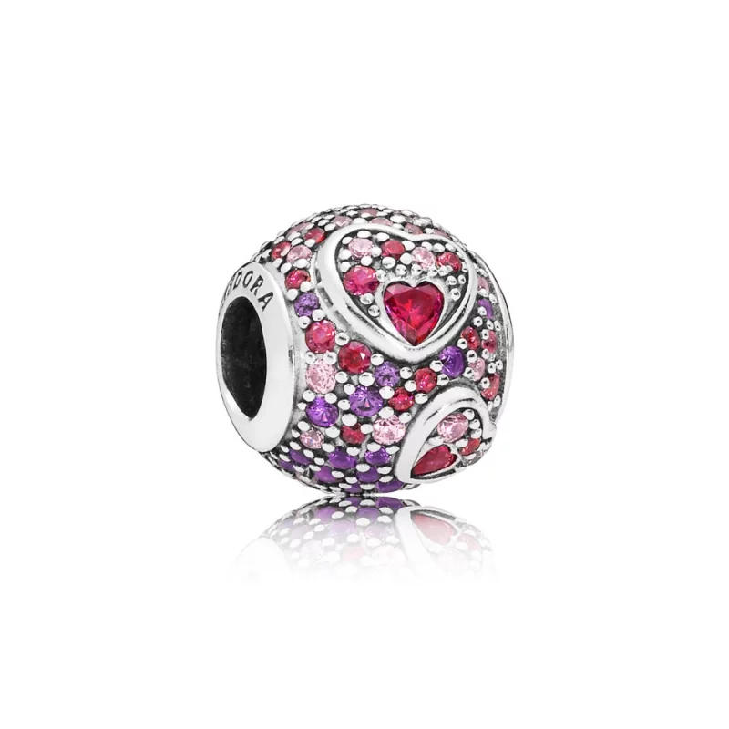 (image pour) Charm Cœurs Stylisés en Argent PANDORA France - 797826CZRMX