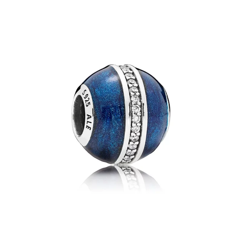 (image pour) Charm Orbite Bleu Nuit PANDORA France - 796377EN63