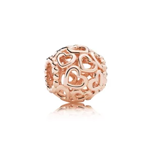 (image pour) Charm Pandora 780964 - Charm Ouvre Ton Coeur Rose Femme 