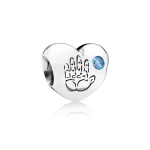 (image pour) Charm Pandora 791281CZB - Charm Coeur Argent Femme 