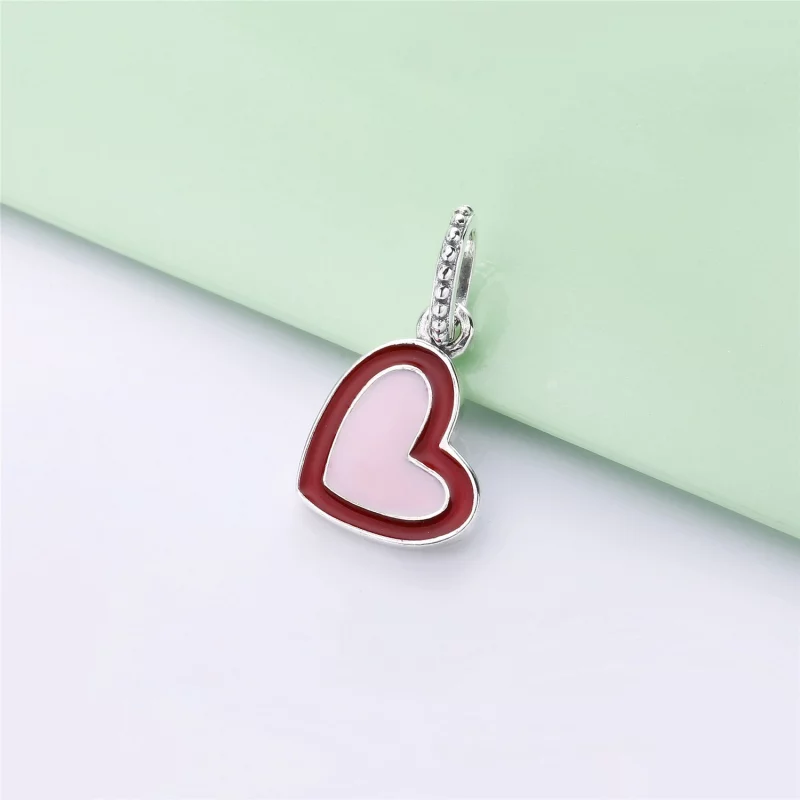 (image pour) Charm pendant Cœur Stylisé en Argent PANDORA France - 797820ENMX - Afficher 2