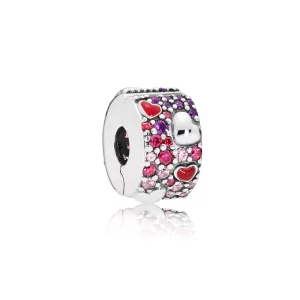 (image pour) Clip Cœurs Stylisés en Argent PANDORA France - 797838CZRMX