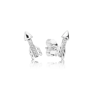 (image pour) Clous d’oreilles Flèches Scintillantes en Argent, Argent 925/1000 PANDORA France