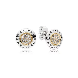 Clous d'oreilles Signature PANDORA France - 296230CZ (image pour) Clous d'oreilles Signature PANDORA France - 296230CZ