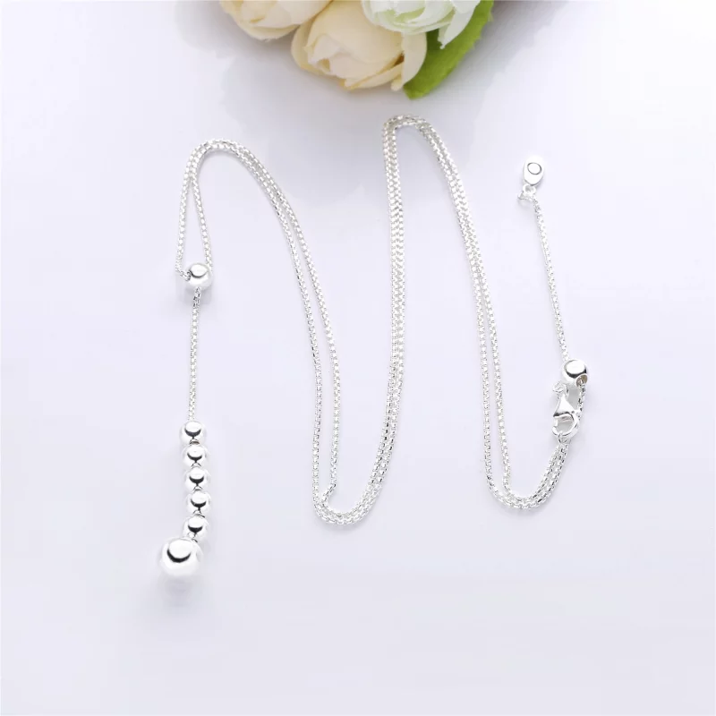 (image pour) Collier Fil de Perles en Argent PANDORA France - 397750 - Afficher 4