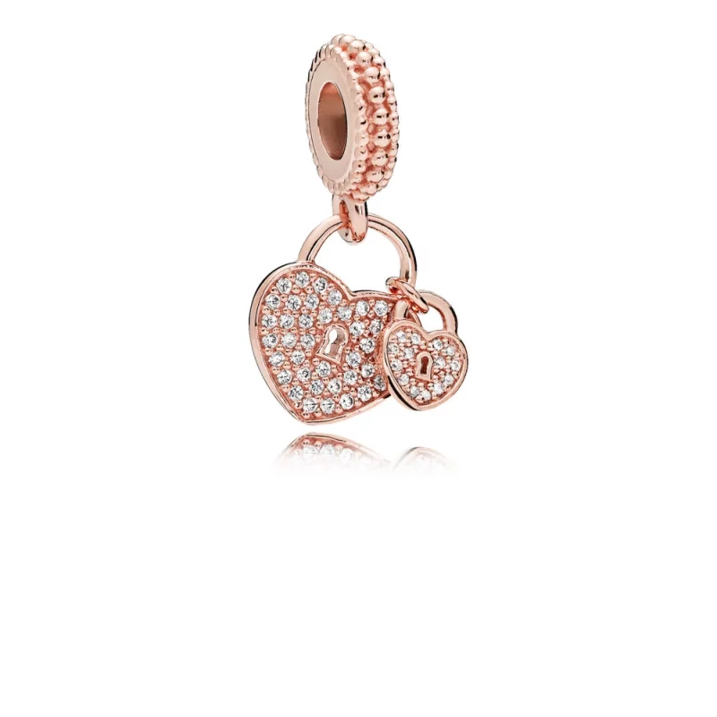 (image pour) Cœur éternel, PANDORA Rose™ et cz incolore - 781807CZ