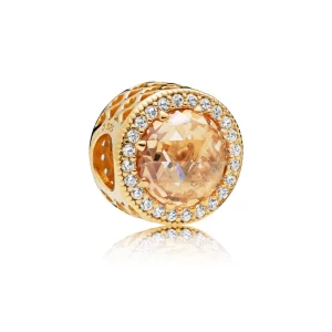 (image pour) Cœurs Lumineux Doré, charm PANDORA France - 761725CLG