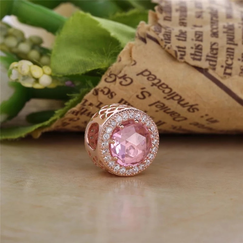 (image pour) Cœurs radieux, PANDORA Rose™ et cristal rose blush - 781725NBP - Afficher 2