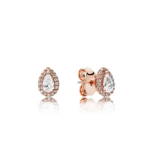 (image pour) Gouttelettes Géométriques, boucles d’oreilles, PANDORA Rose™, méta - 286252CZ