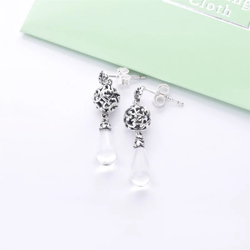 (image pour) Gouttelettes Royales, boucles d’oreilles PANDORA France - 297686CZ - Afficher 3