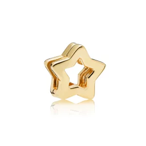 (image pour) PANDORA Reflexions Charm clip Étoile Épurée en PANDORA Shine™ - 767544