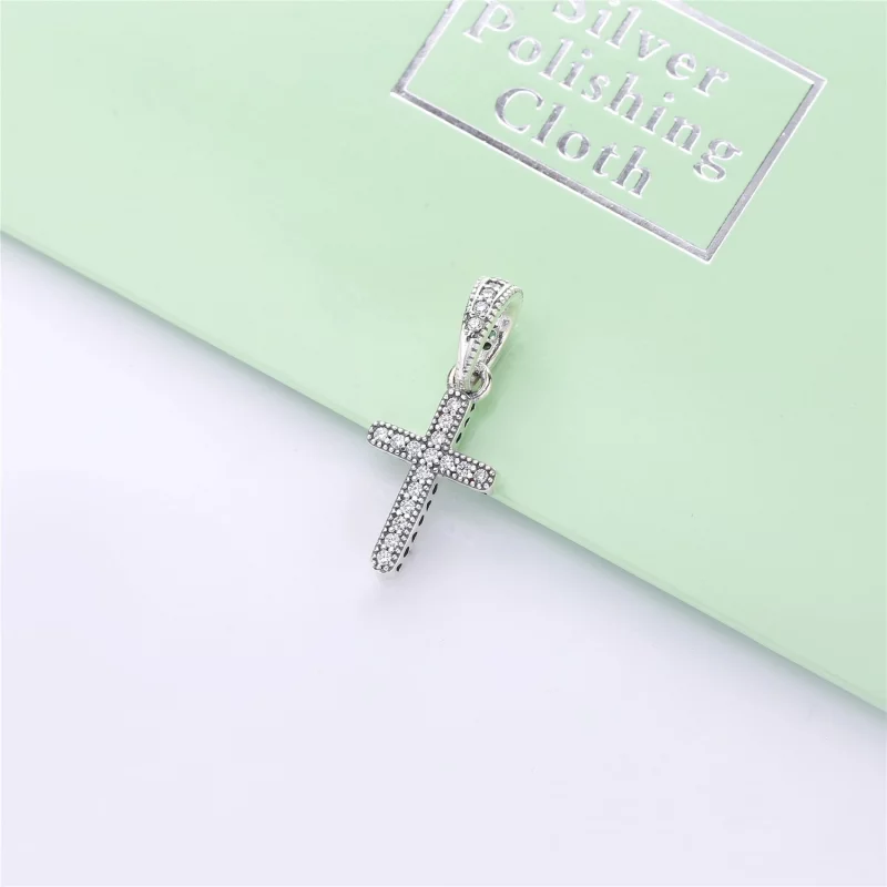(image pour) Pendentif Croix classique en Argent PANDORA France - 397571CZ - Afficher 2
