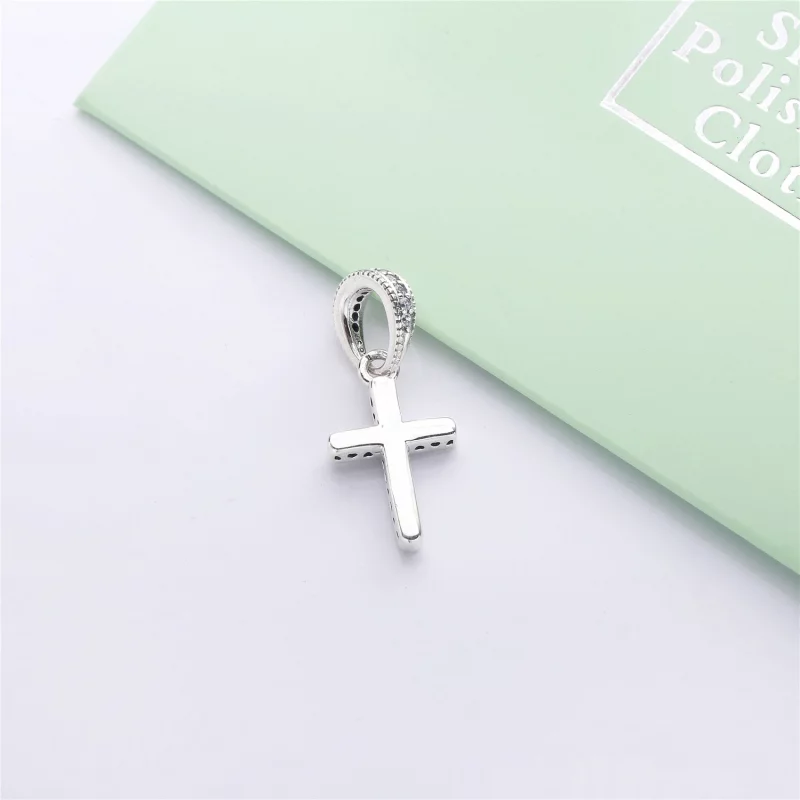 (image pour) Pendentif Croix classique en Argent PANDORA France - 397571CZ - Afficher 4