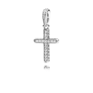 (image pour) Pendentif Croix classique en Argent PANDORA France - 397571CZ