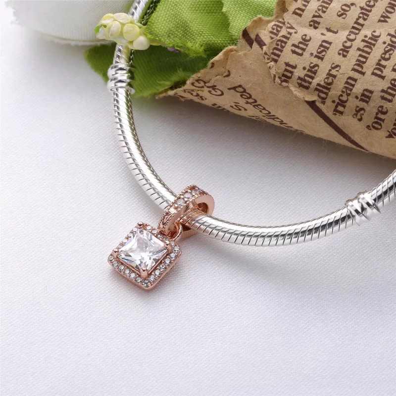 (image pour) éternelle Élégance, Rose, cz incolore PANDORA France - 380378CZ - Afficher 2