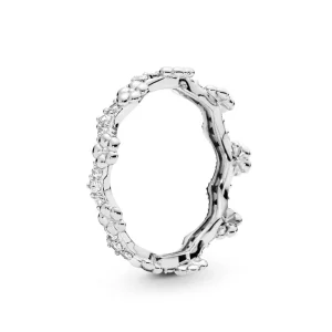 (image pour) Bague Couronne de Fleurs en Argent, Argent 925/1000ᵉ, Oxyde de zi PANDORA France