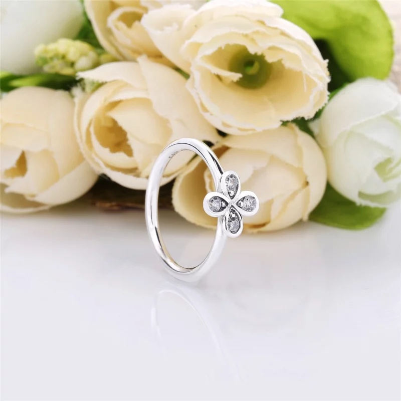 (image pour) Bague Fleur à Quatre Pétales en Argent, Argent 925/1000ᵉ, Oxyde d PANDORA France - Afficher 2