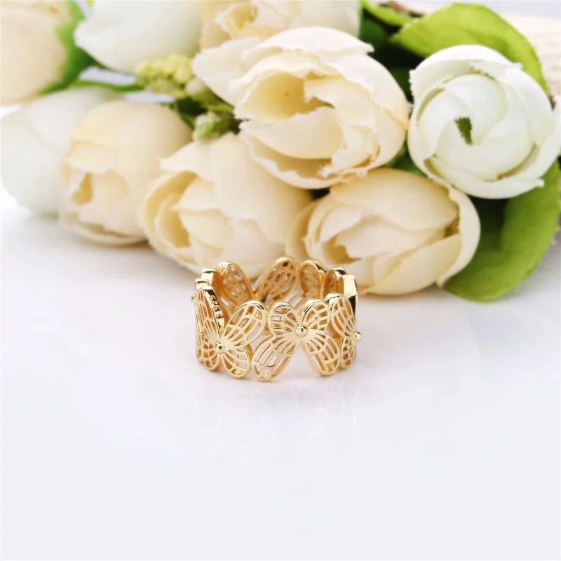 (image pour) Bague Papillon ajourée en PANDORA Shine™, PANDORA Shine™ et Argent - 167947 - Afficher 3