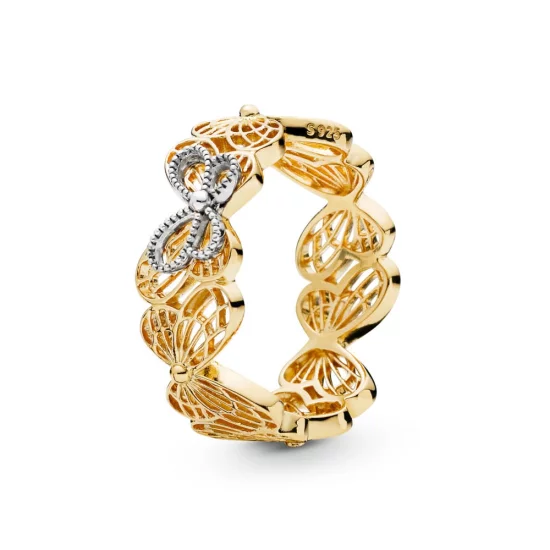 (image pour) Bague Papillon ajourée en PANDORA Shine™, PANDORA Shine™ et Argent - 167947