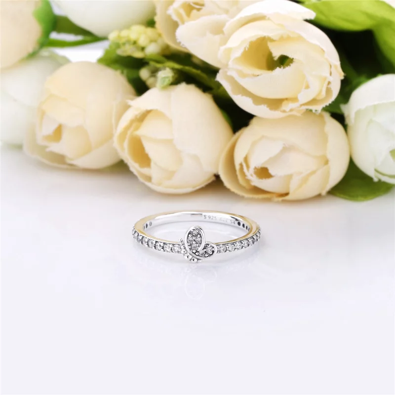 (image pour) Bague Papillon Lumineux en Argent, Argent 925/1000ᵉ, Oxyde de zir PANDORA France - Afficher 3