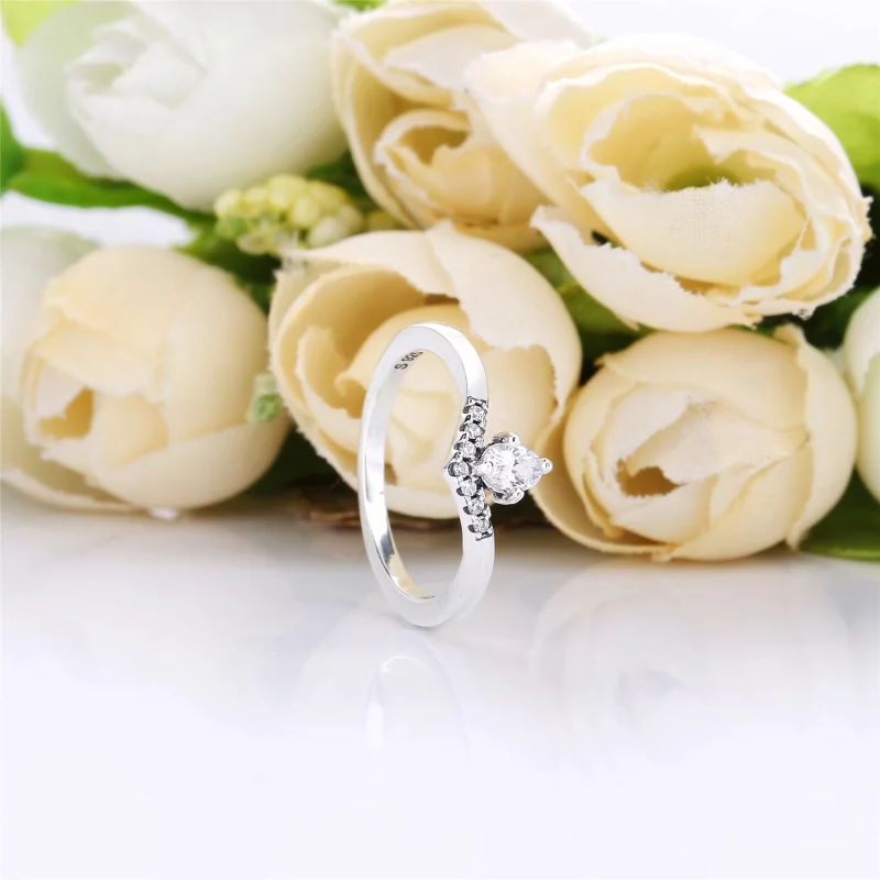 (image pour) Bague Vœu Intemporel en Argent, Argent 925/1000ᵉ, Oxyde de zircon PANDORA France - Afficher 2