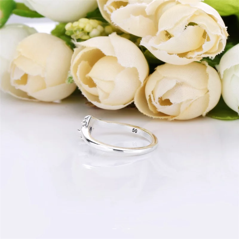 (image pour) Bague Vœu Intemporel en Argent, Argent 925/1000ᵉ, Oxyde de zircon PANDORA France - Afficher 4