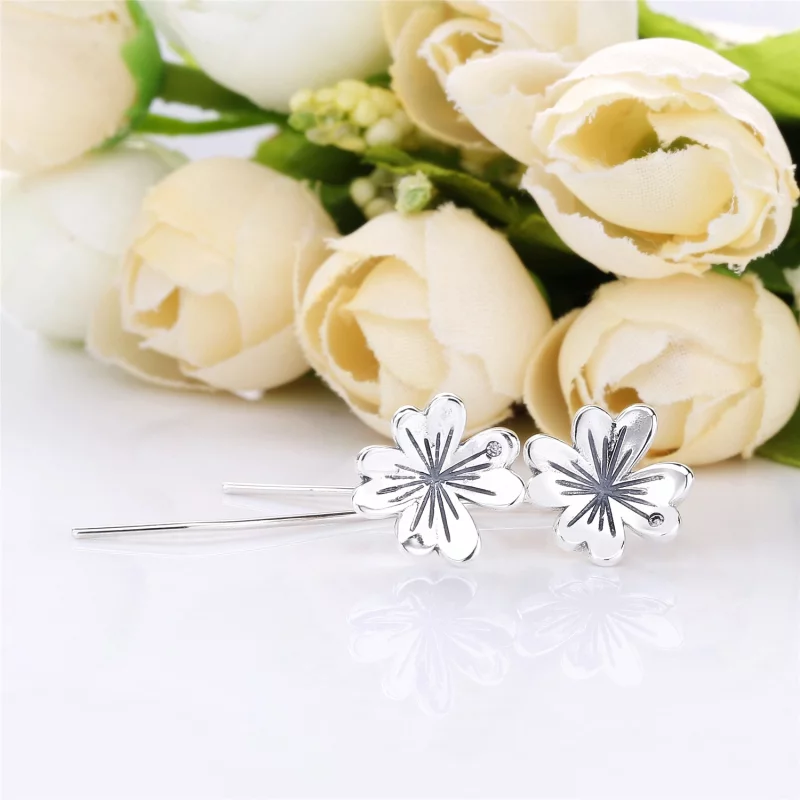 (image pour) Boucles d’oreilles Trèfle à Quatre Feuilles en Argent, Argent 925 PANDORA France - Afficher 2