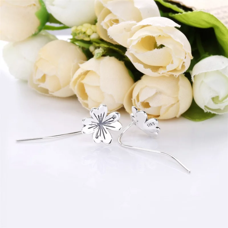 (image pour) Boucles d’oreilles Trèfle à Quatre Feuilles en Argent, Argent 925 PANDORA France - Afficher 4