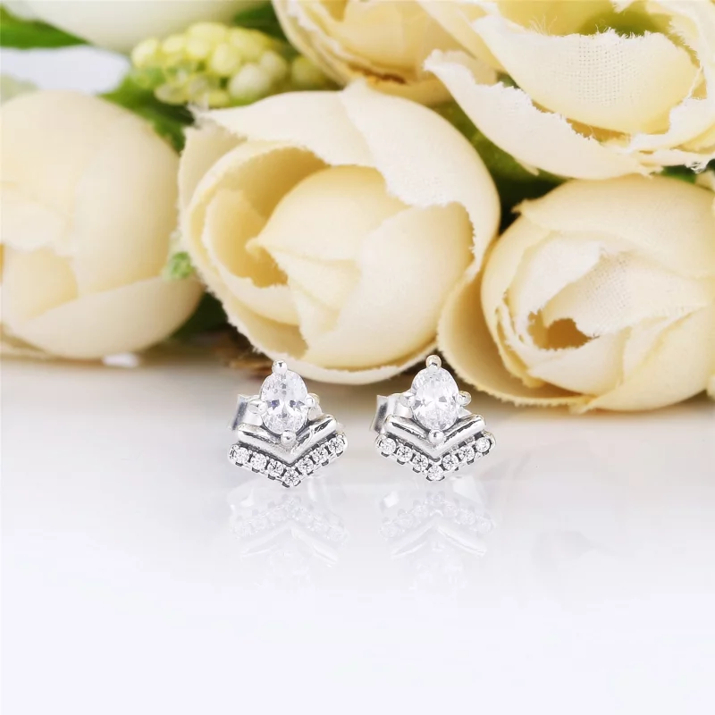 (image pour) Boucles d’Oreilles Vœux Intemporels en Argent, Argent 925/1000ᵉ, PANDORA France - Afficher 3