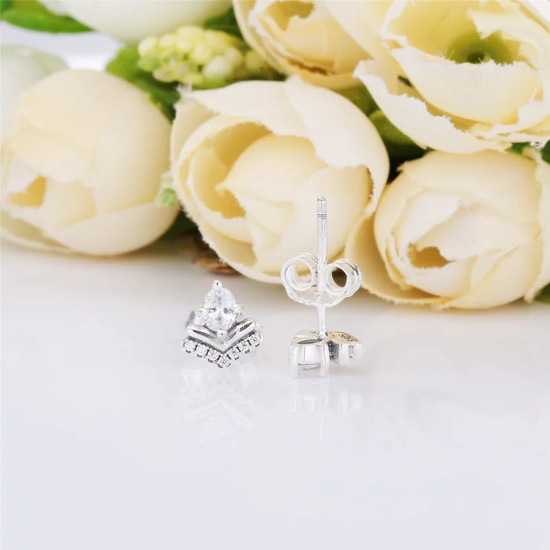 (image pour) Boucles d’Oreilles Vœux Intemporels en Argent, Argent 925/1000ᵉ, PANDORA France - Afficher 5