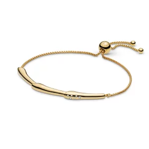 (image pour) Bracelet coulissant Tige de Fleur en PANDORA Shine™, PANDORA Shine™ - 567917CZ