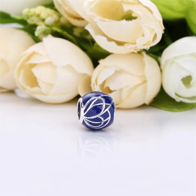 (image pour) Charm Aile de Papillon Bleue en Argent, Argent 925/1000ᵉ, Résine PANDORA France - Afficher 2