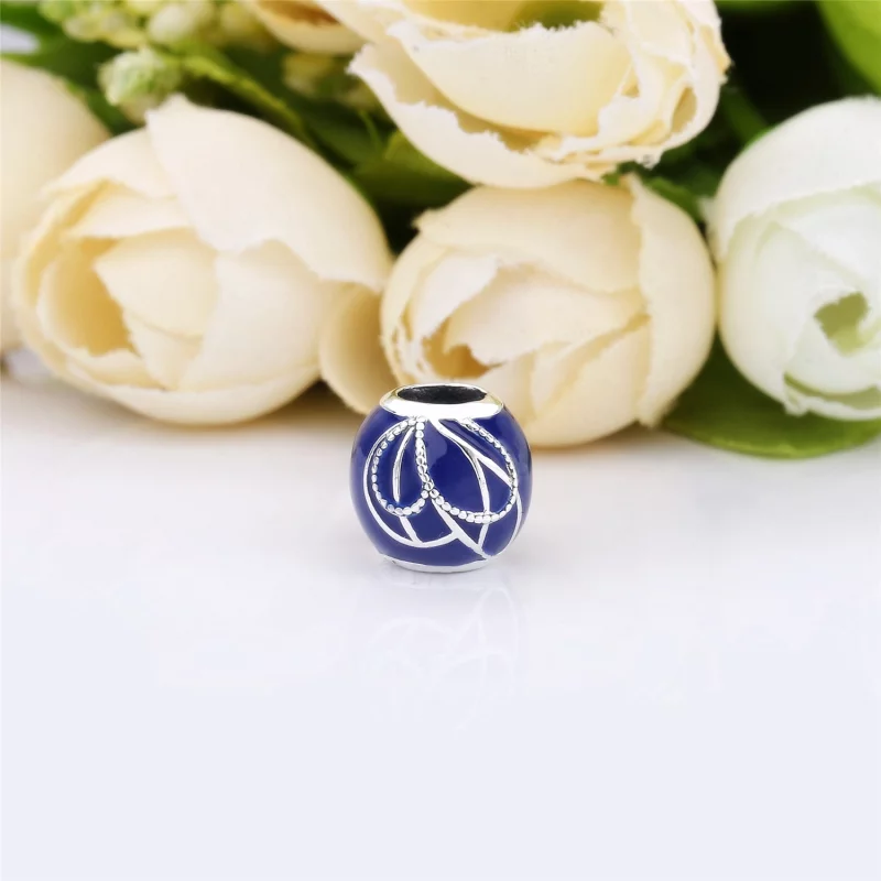 (image pour) Charm Aile de Papillon Bleue en Argent, Argent 925/1000ᵉ, Résine PANDORA France - Afficher 5