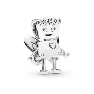 (image pour) Charm Bella Bot Florale en Argent, Argent 925/1000ᵉ – Boutique PA PANDORA France
