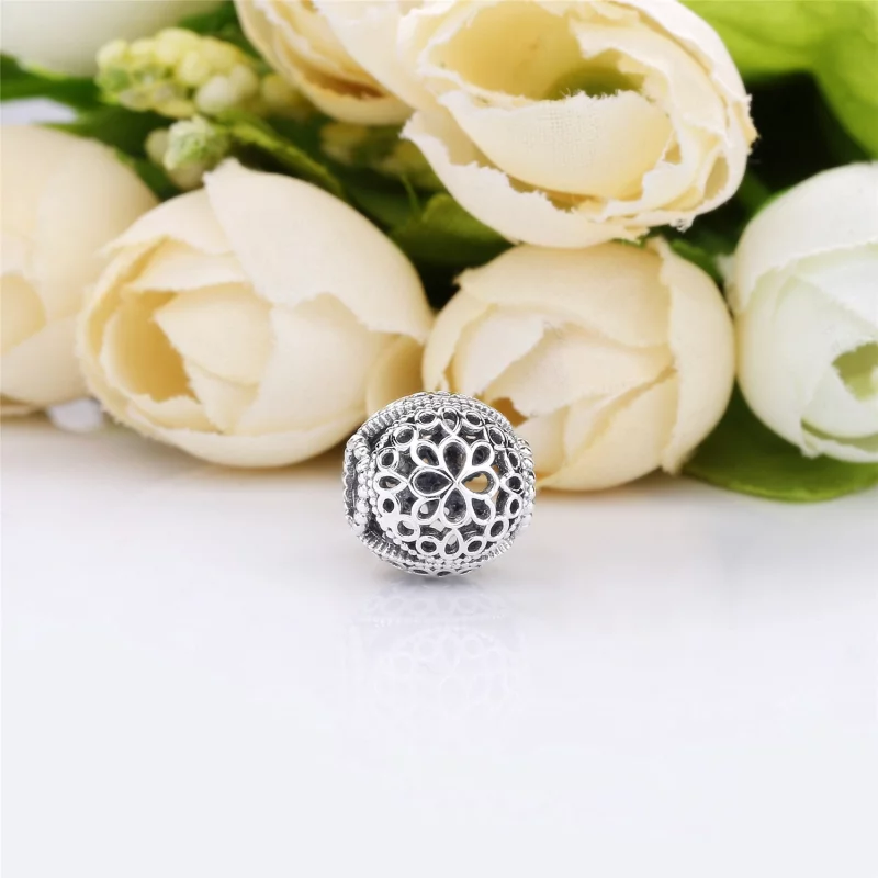 (image pour) Charm PANDORA Fleur Ajourée en Argent 925/1000ᵉ – Boutique - Afficher 2
