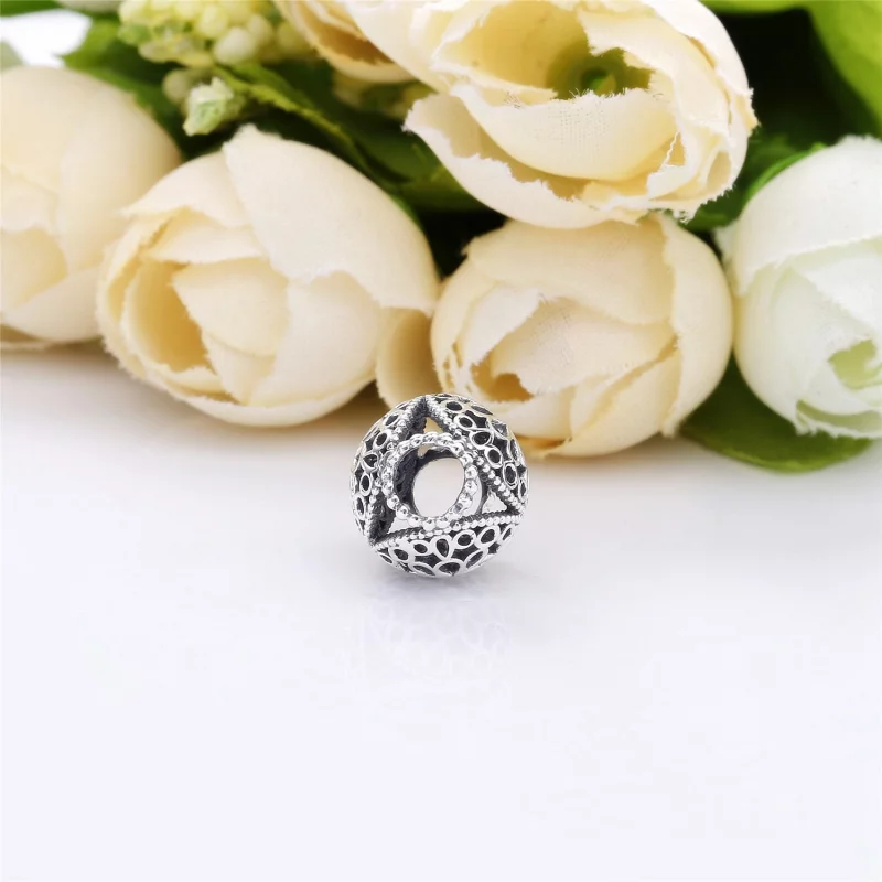 (image pour) Charm PANDORA Fleur Ajourée en Argent 925/1000ᵉ – Boutique - Afficher 4