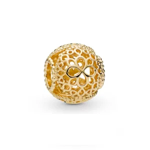 (image pour) Charm Fleur Ajourée en PANDORA Shine™, PANDORA Shine™, argent 925/1000