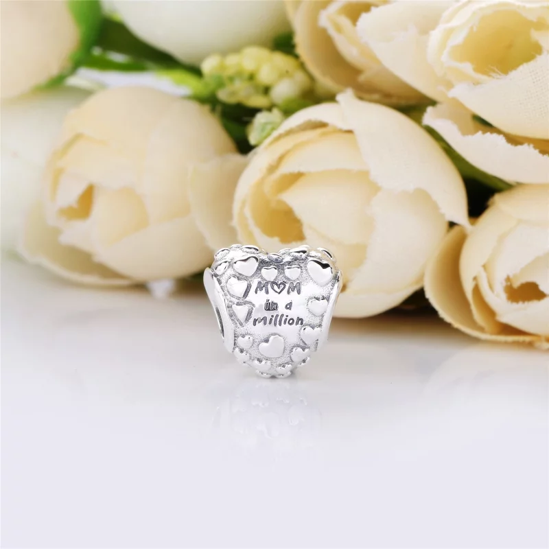 (image pour) Charm Mum In A Million en Argent PANDORA France - 797781CZR - Afficher 3
