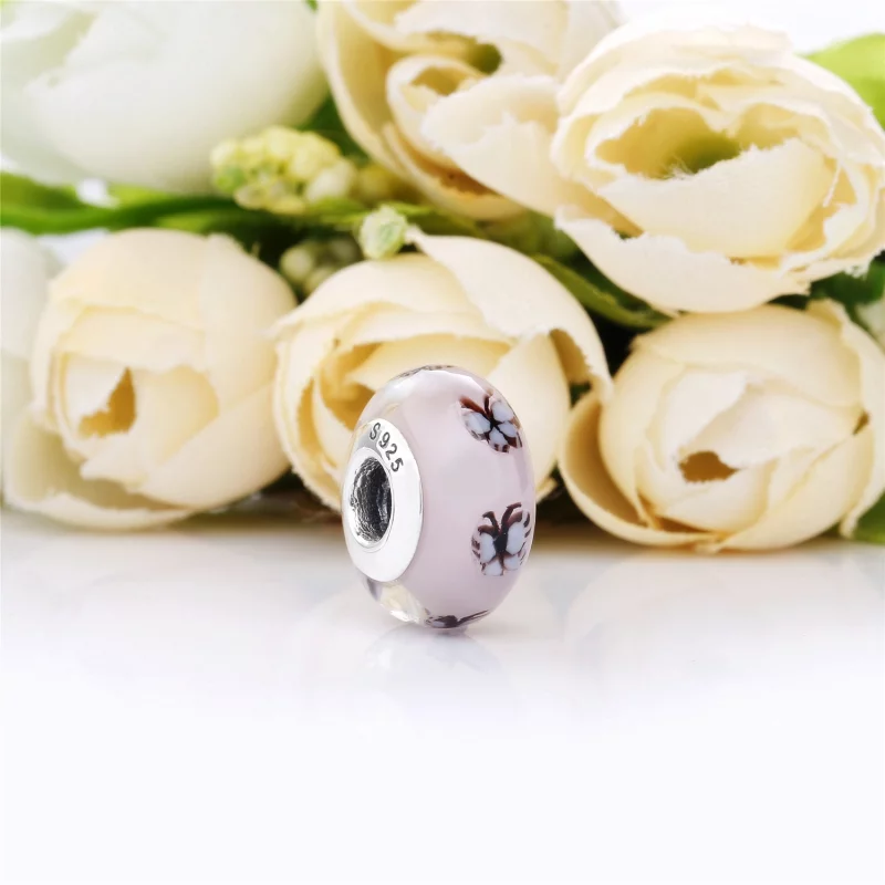 (image pour) Charm Murano Papillon en Argent, Argent 925/1000ᵉ, Verre – Boutiq PANDORA France - Afficher 2