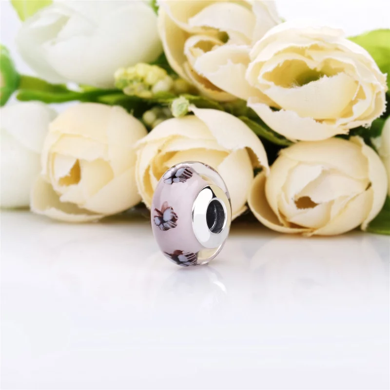 (image pour) Charm Murano Papillon en Argent, Argent 925/1000ᵉ, Verre – Boutiq PANDORA France - Afficher 3