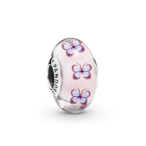 (image pour) Charm Murano Papillon en Argent, Argent 925/1000ᵉ, Verre – Boutiq PANDORA France