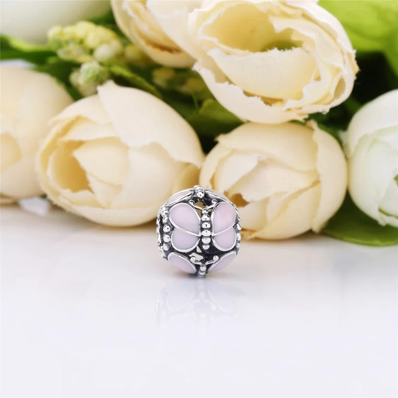 (image pour) Charm Papillons Roses en Argent, Argent 925/1000ᵉ, Résine façon é PANDORA France - Afficher 2