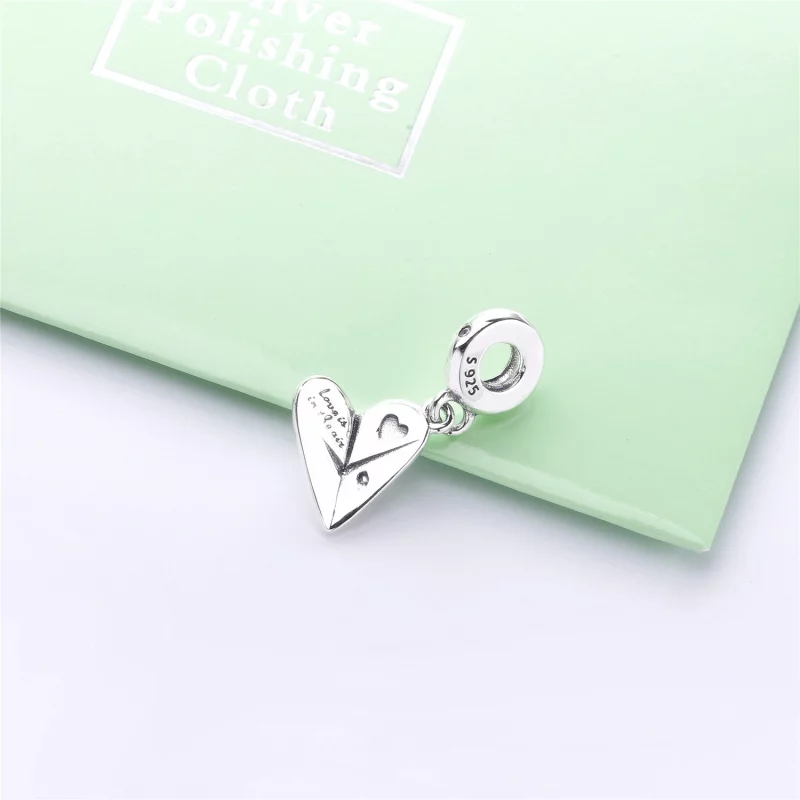 (image pour) Charm pendant Avion-Cœur Papier en Argent, Argent 925/1000ᵉ, Oxyd PANDORA France - Afficher 4