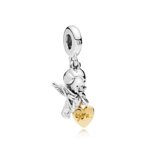 (image pour) Charm pendant Cupidon en PANDORA Shine™ - 767796CZ